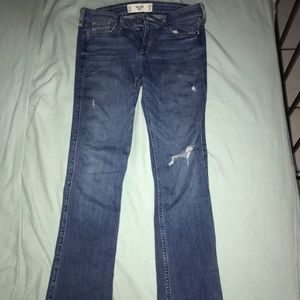 dark washed hollister jeans